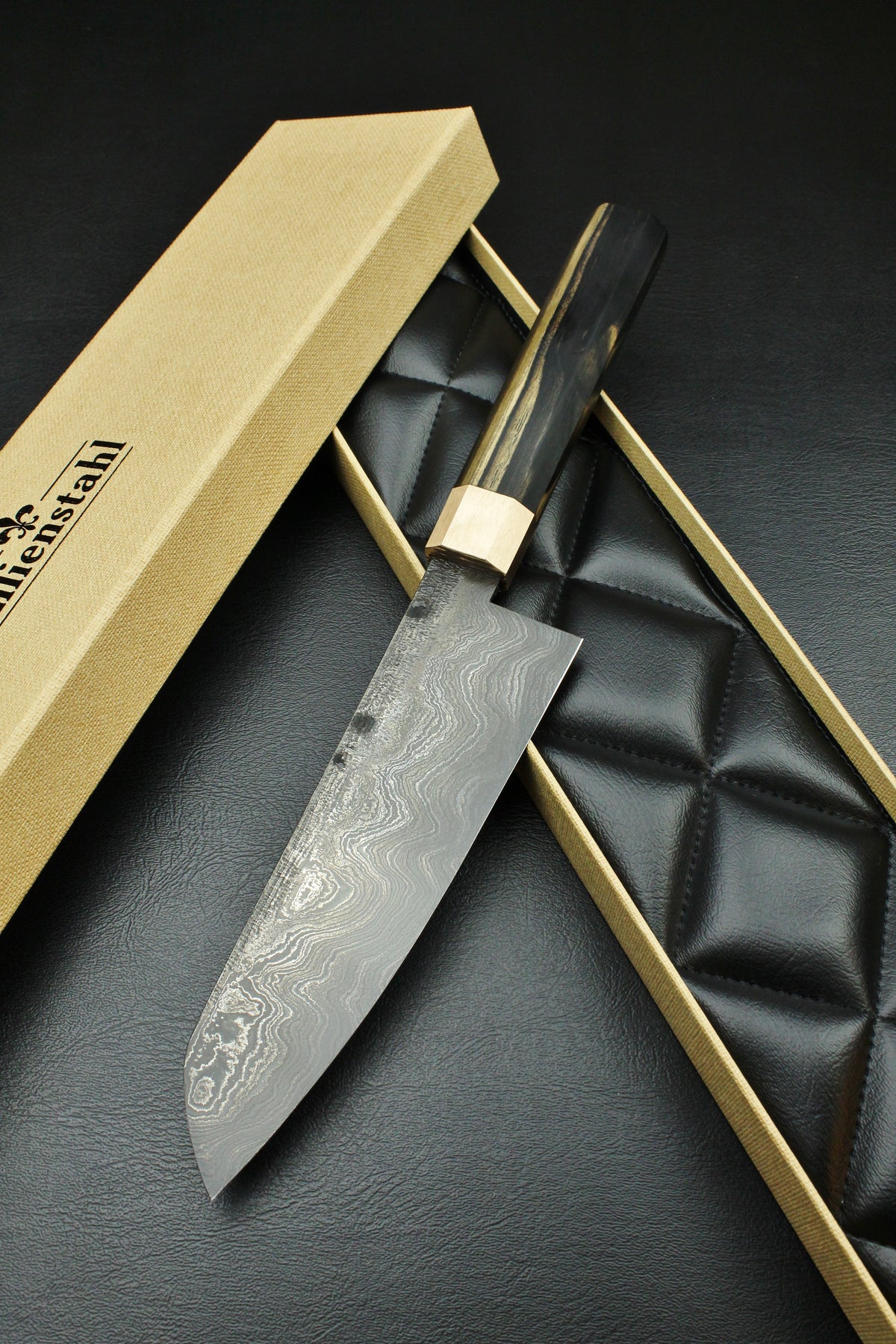 Damast-Santoku 215, achteckig, 2.0