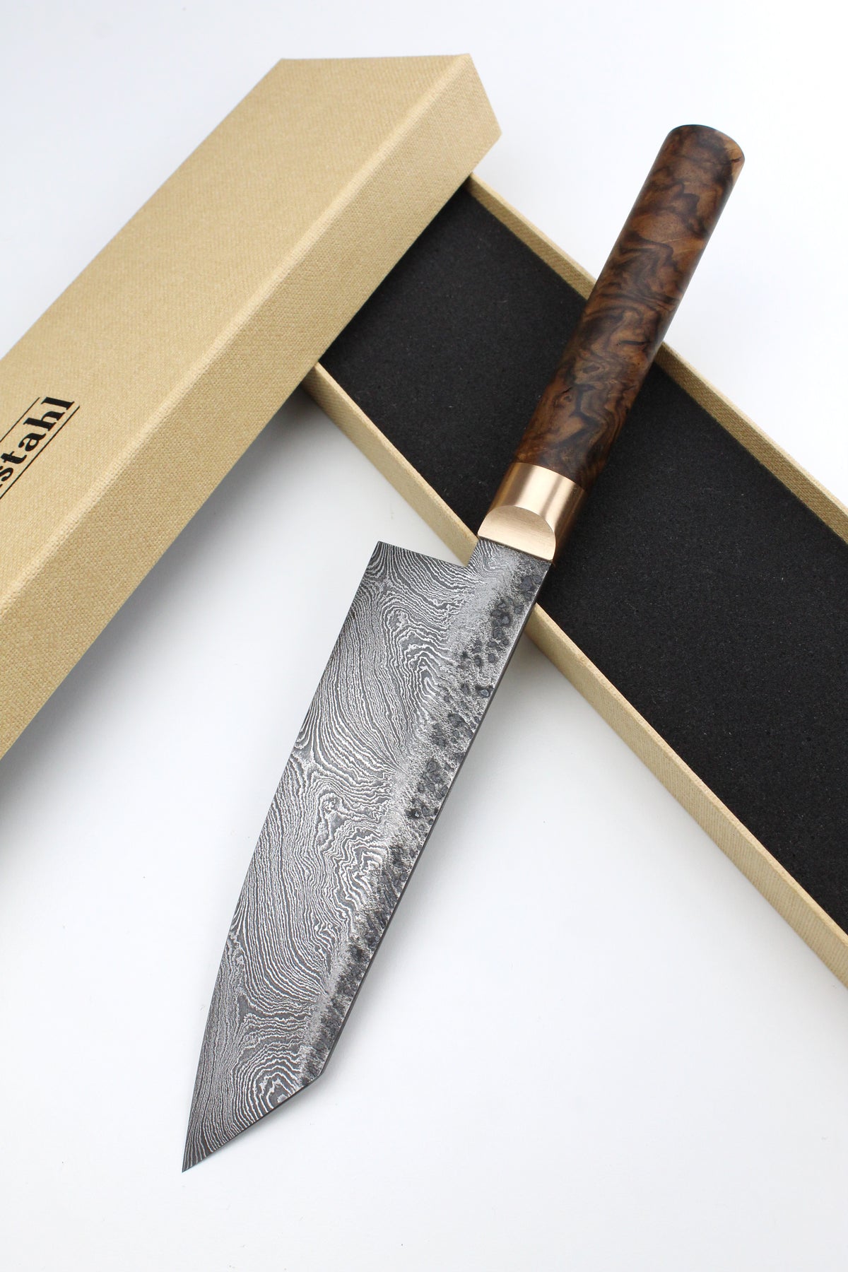 Damast-Santoku 320L Torsion