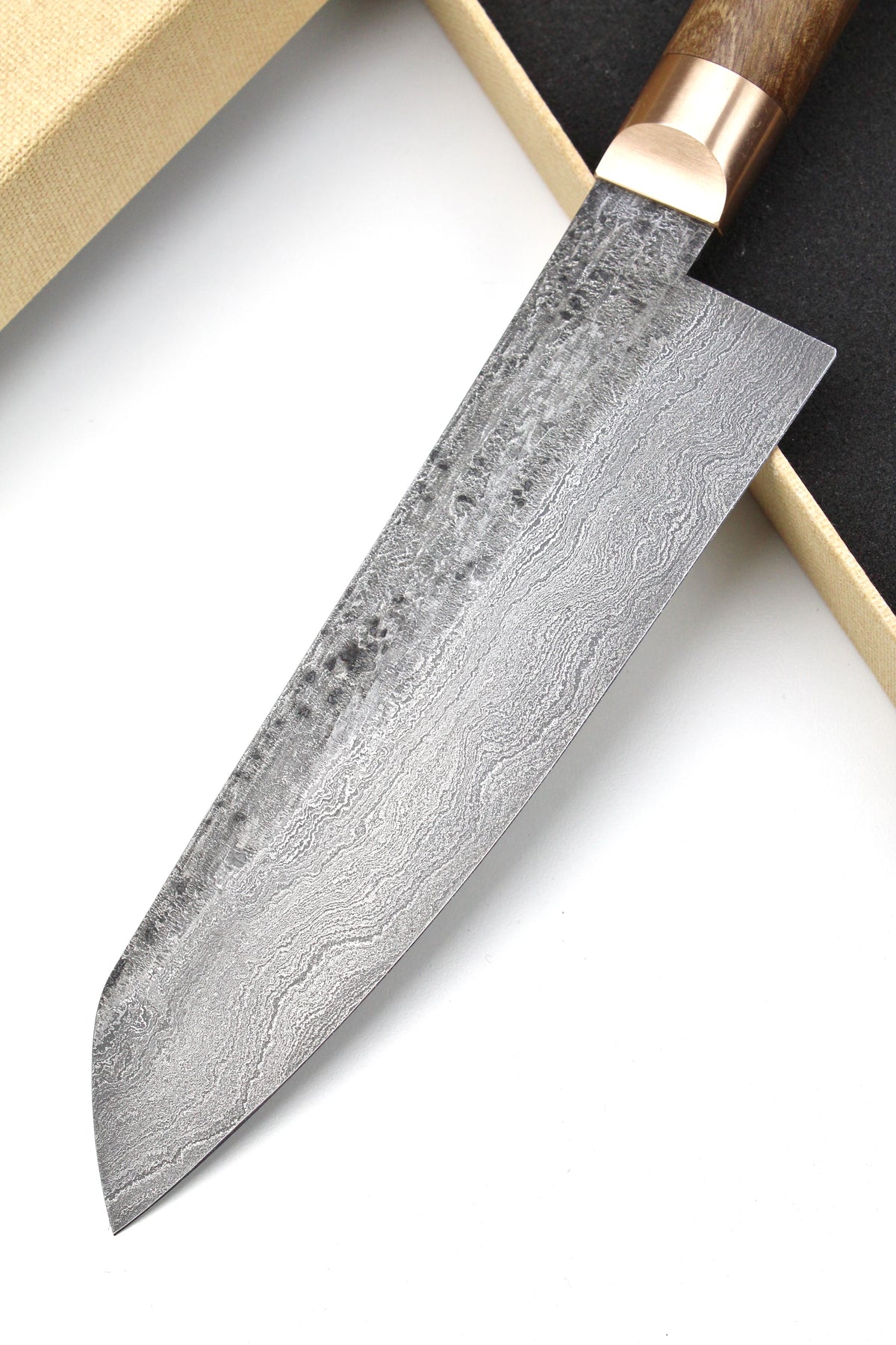 Damast-Santoku 500L Walnuss