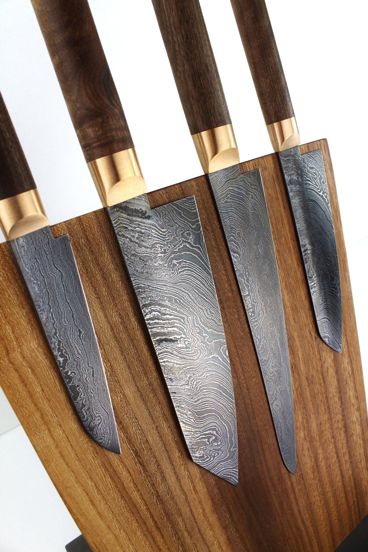 Premium-Messer-Set V2 Style Walnuss