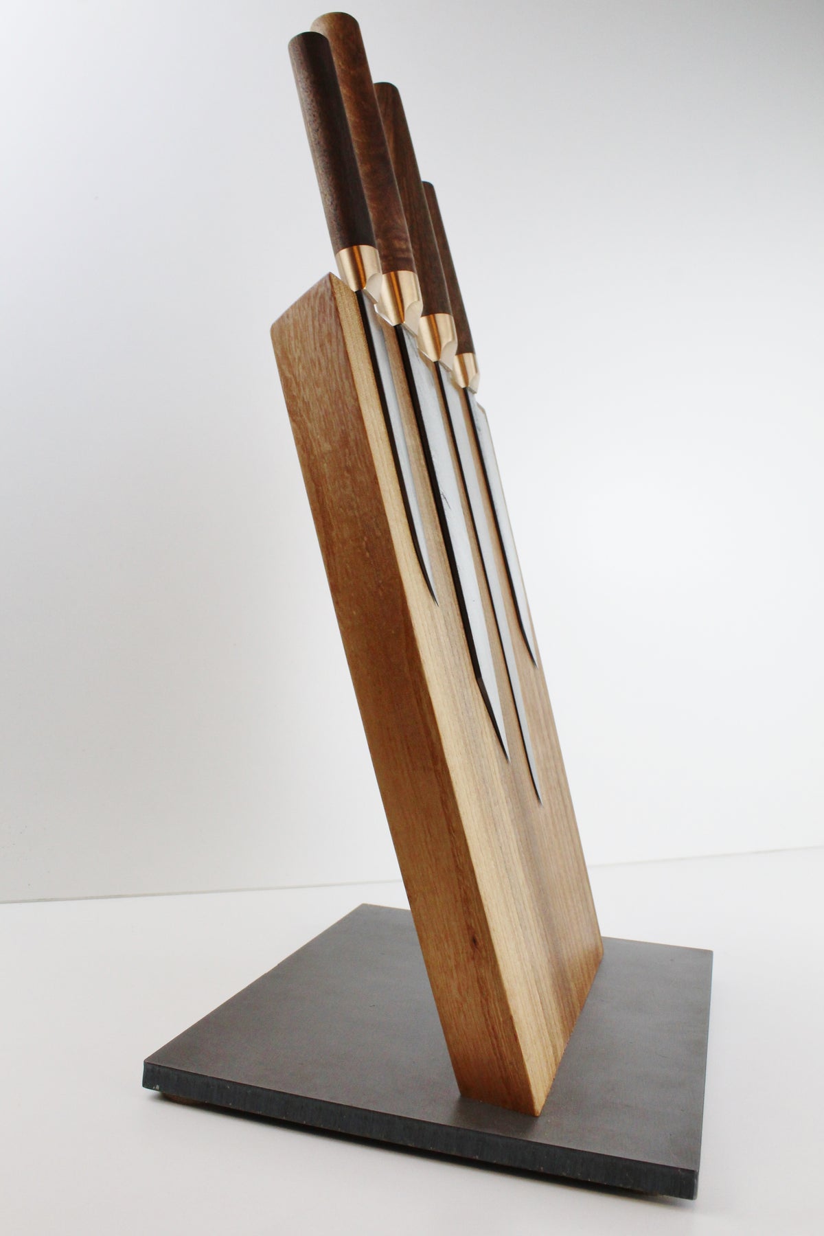 Premium-Messer-Set V2 Style Walnuss