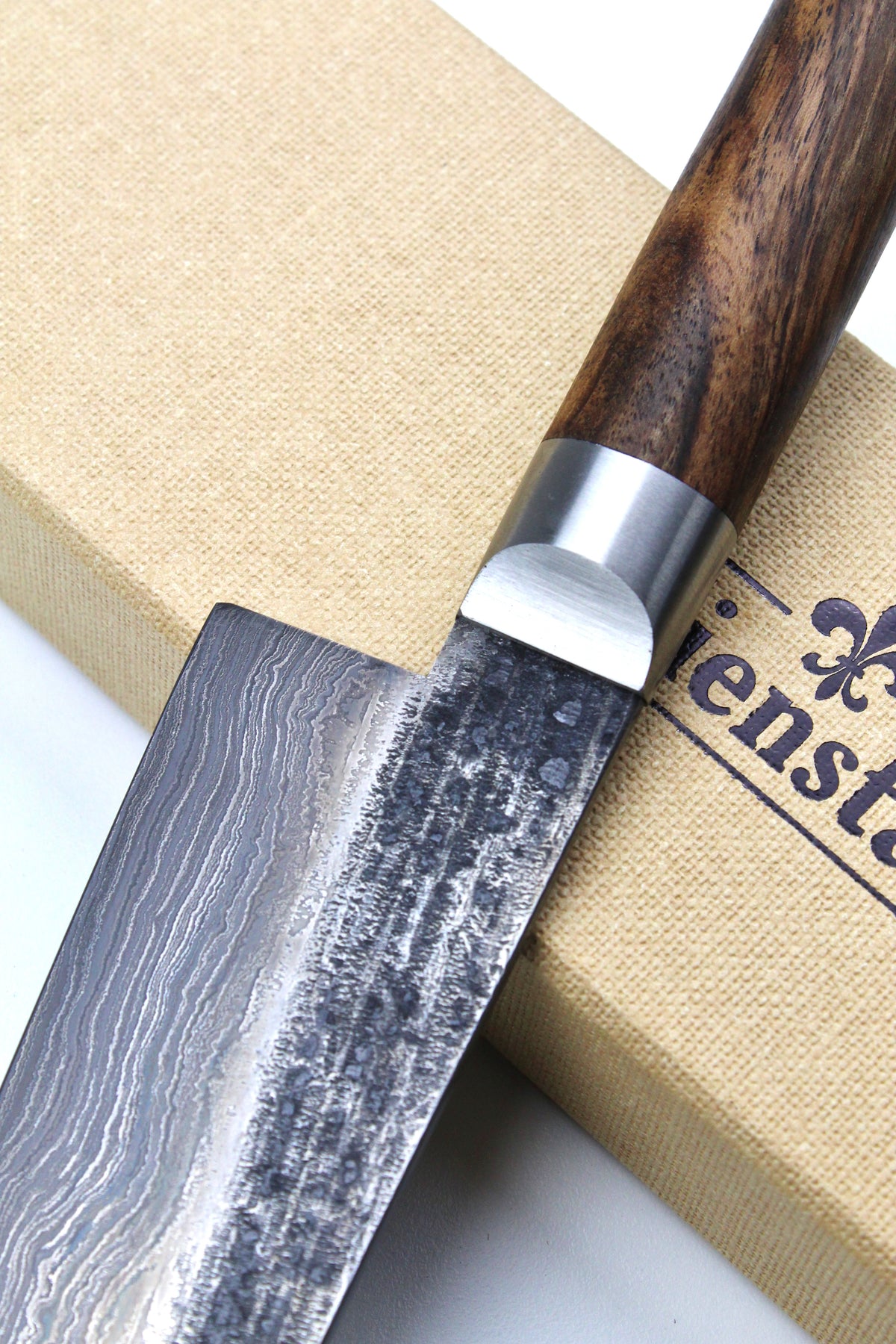 Damast-Gyuto 500L Walnussholz