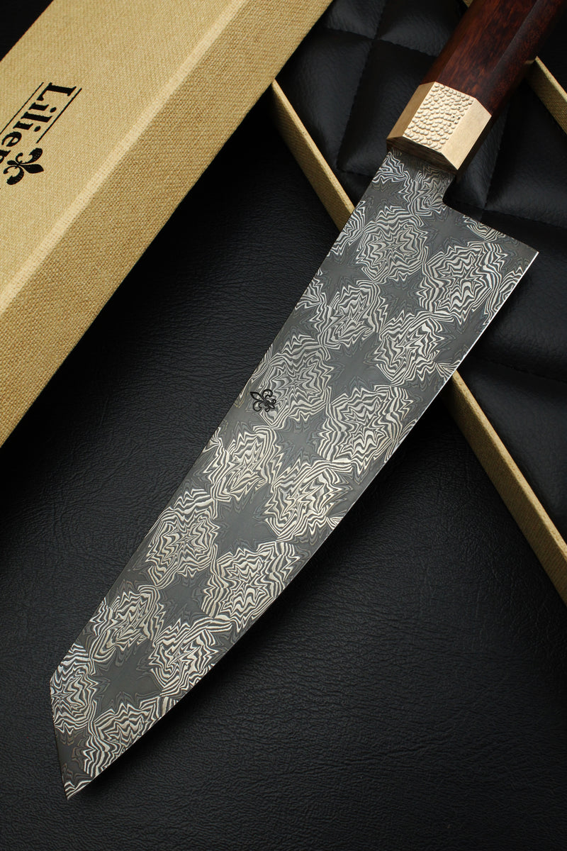 S Damast K-Tip Santoku Snakewood