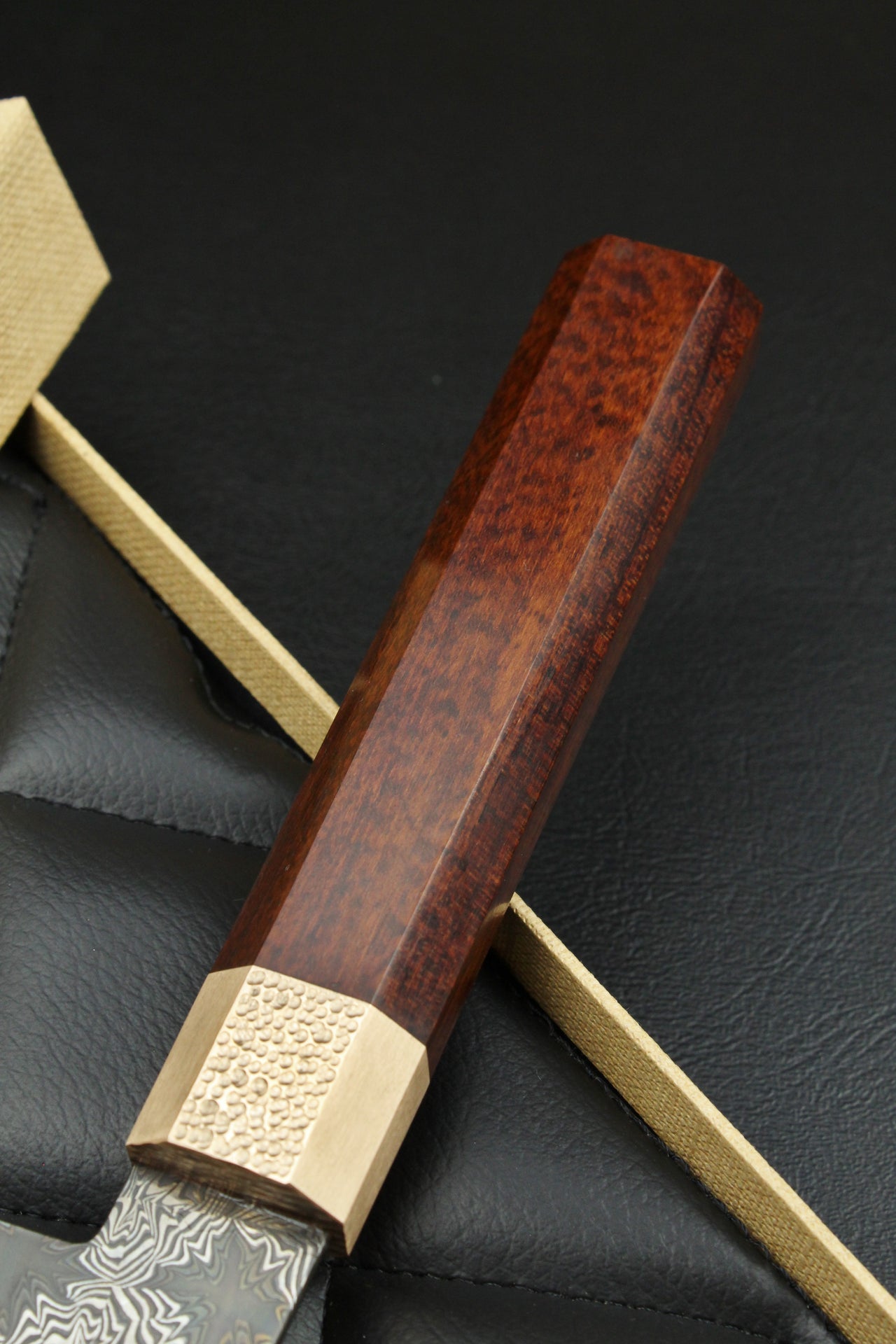 S Damascus K-Tip Santoku Snakewood