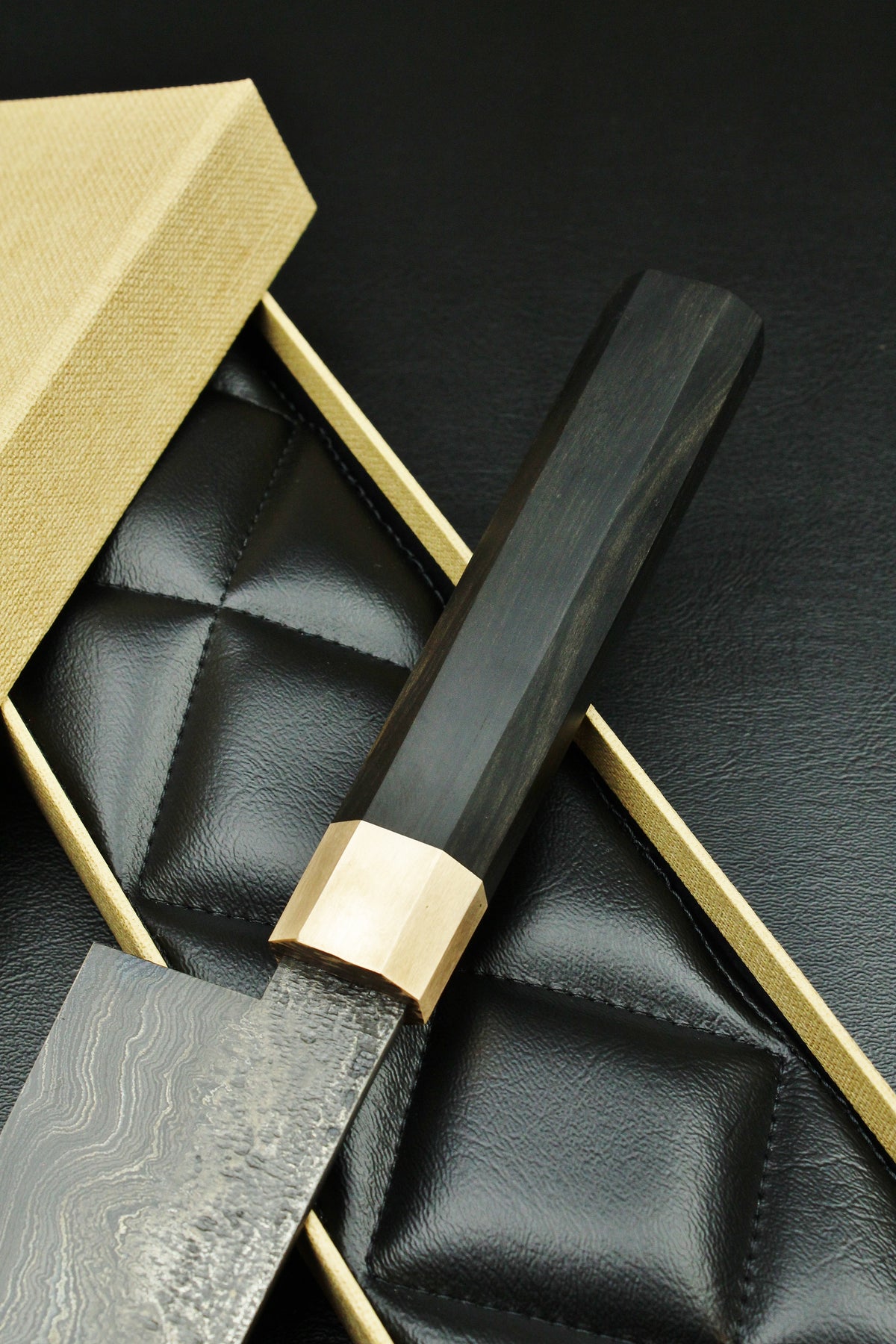 Damast-Santoku 215, achteckig, 2.0
