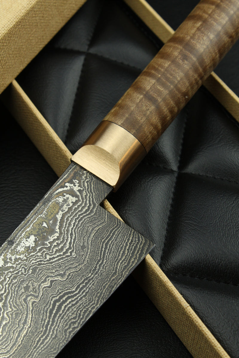 Damascus Santoku 500L German GR-Walnut