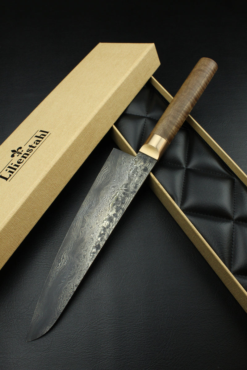 Damascus Gyuto 320L German GR-Walnut