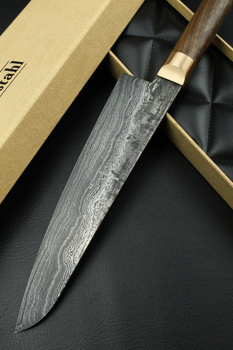 Damascus Gyuto 320L German Walnut