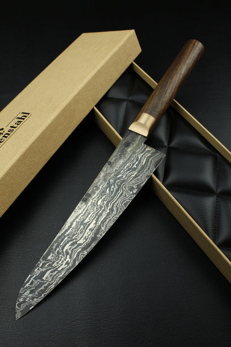 Damascus Gyuto HK1 German Walnut