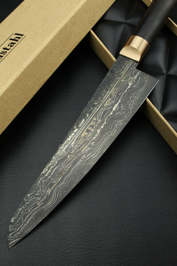 Damascus Gyuto HK black ebony 3.0