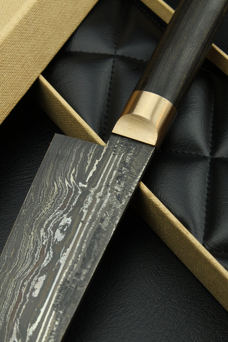 Damascus Gyuto HK black ebony 3.0