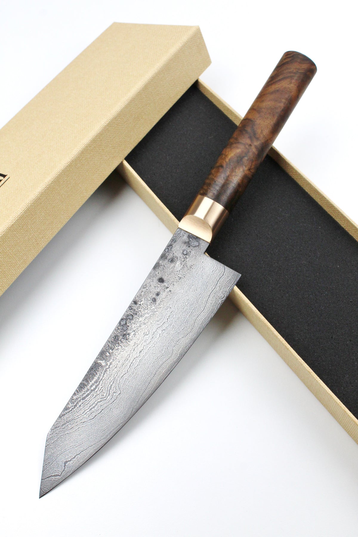 Damascus Santoku Walnut 500L