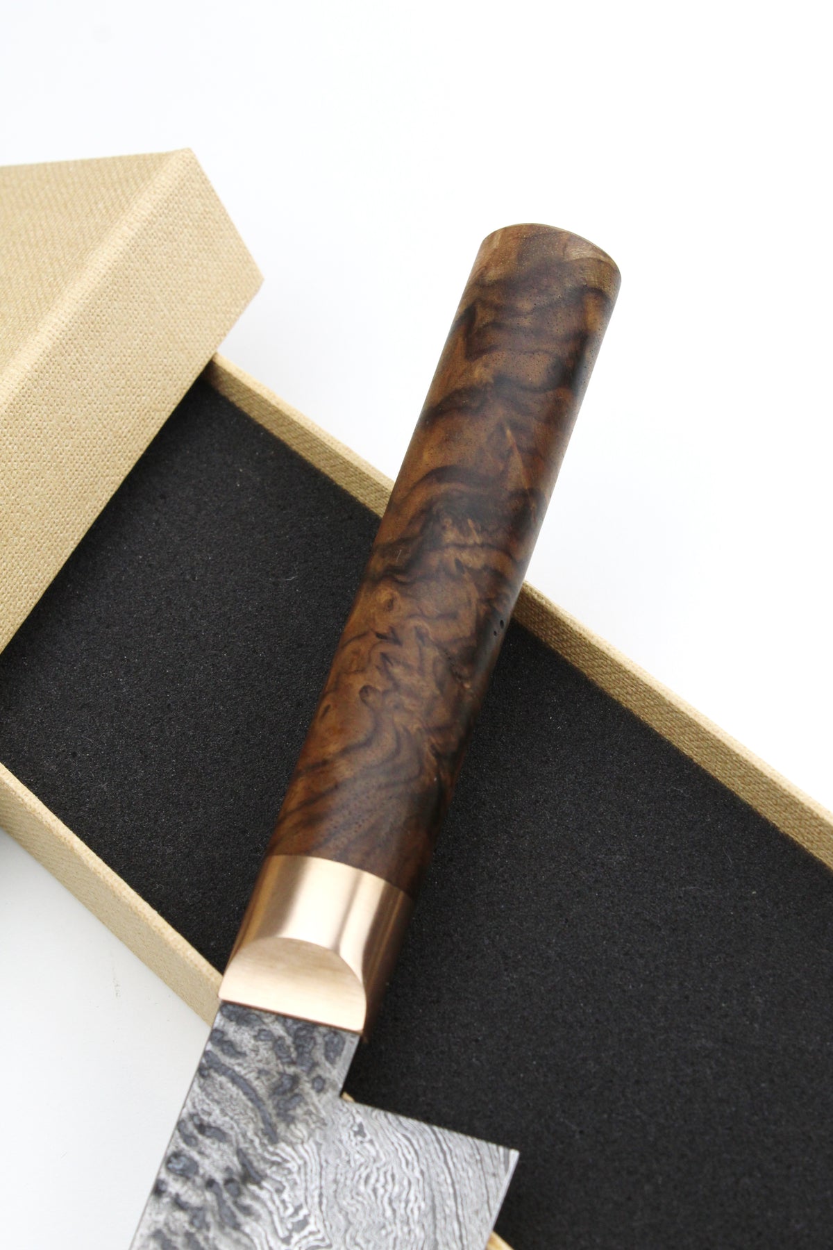 Damast-Santoku 320L Torsion
