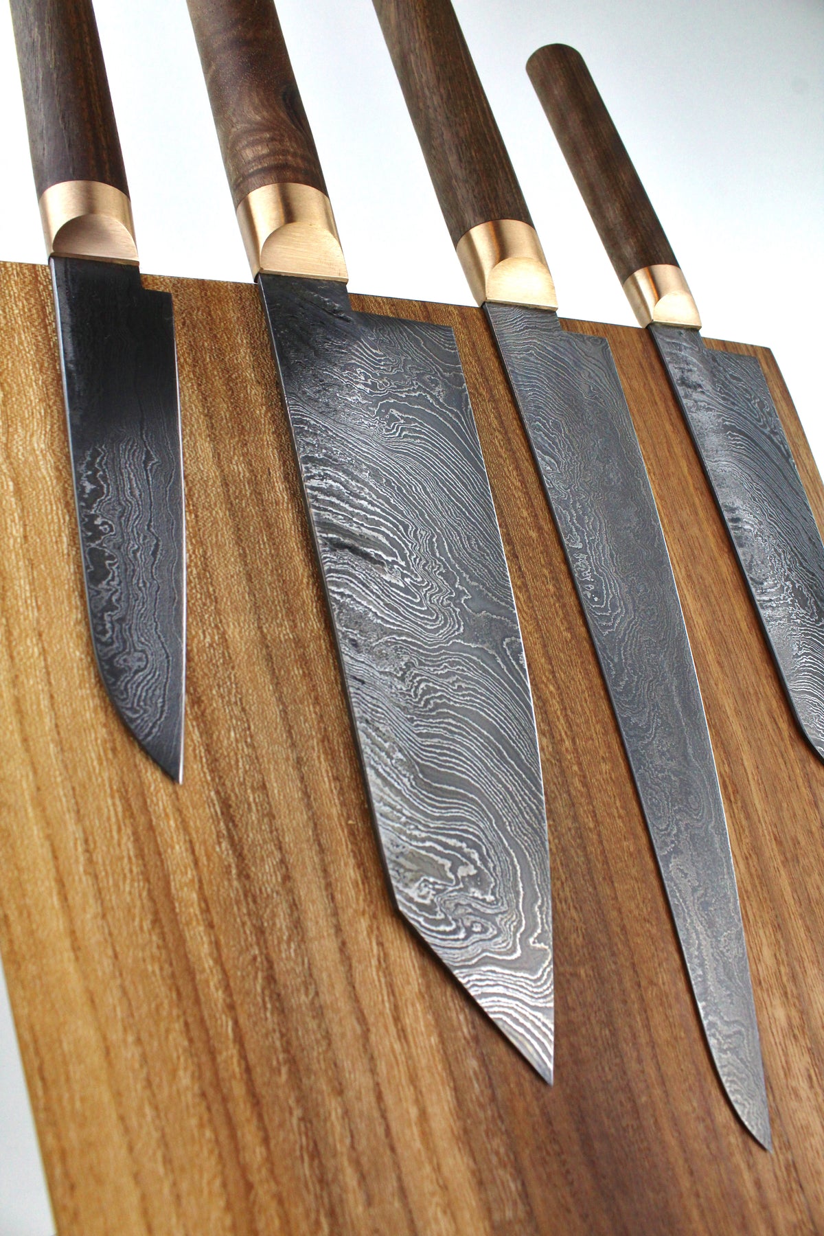 Premium-Messer-Set V2 Style Walnuss