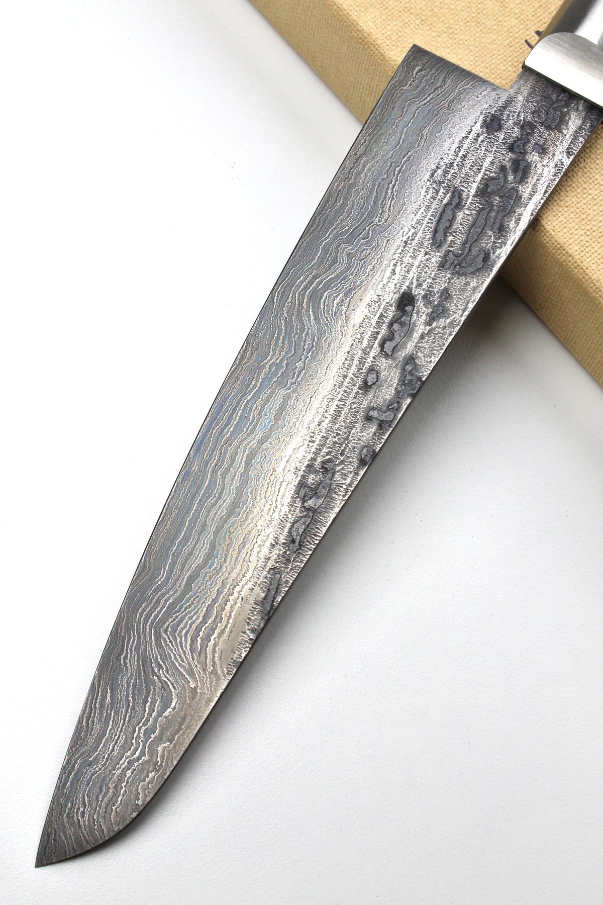 Damast-Gyuto 500L Walnussholz