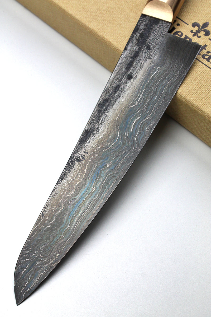Gyuto Damascus Bog Oak 500L