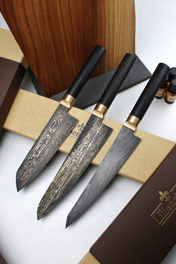 Premium Knife Set black ebony