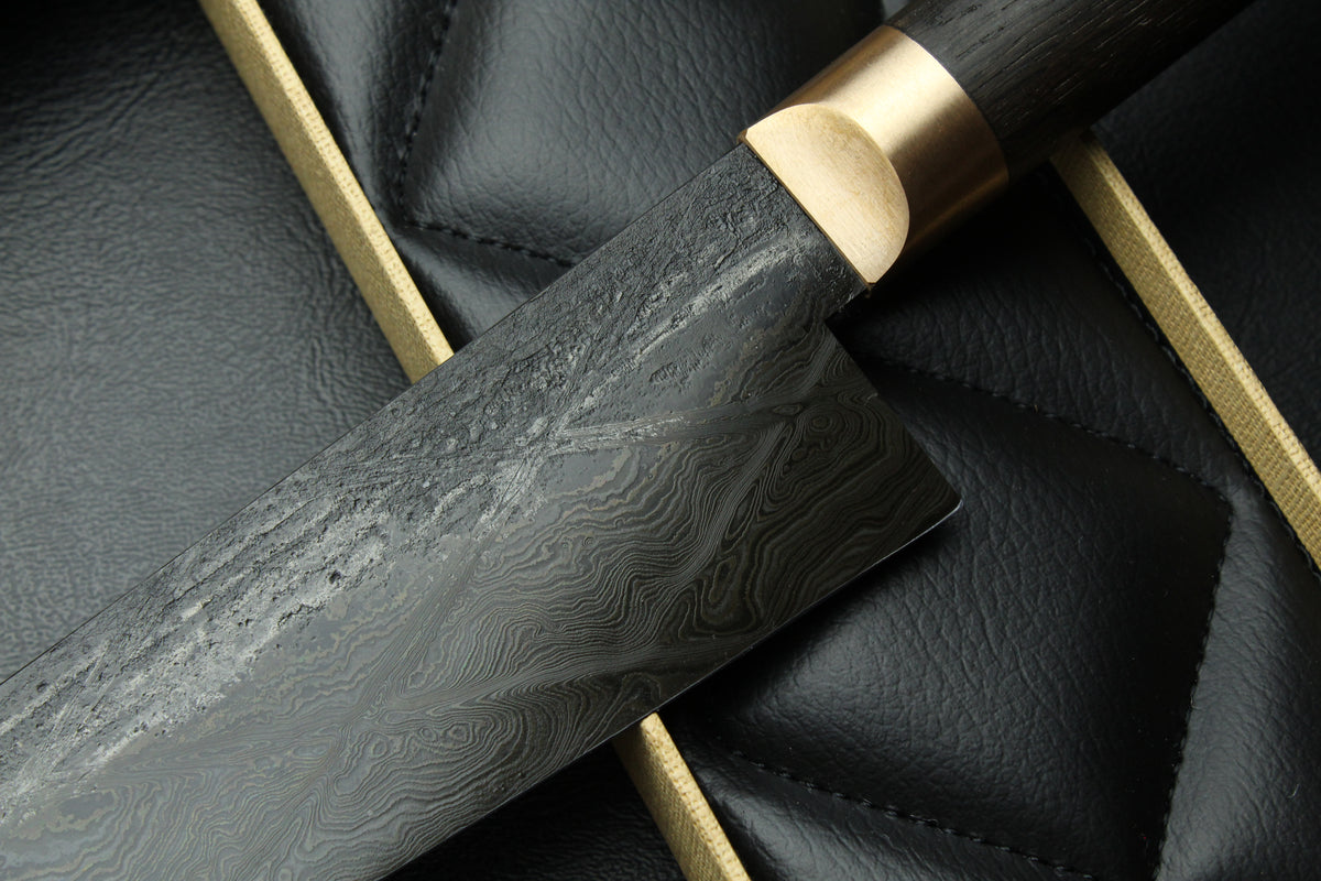 Gyuto Damast Moorholz Oval