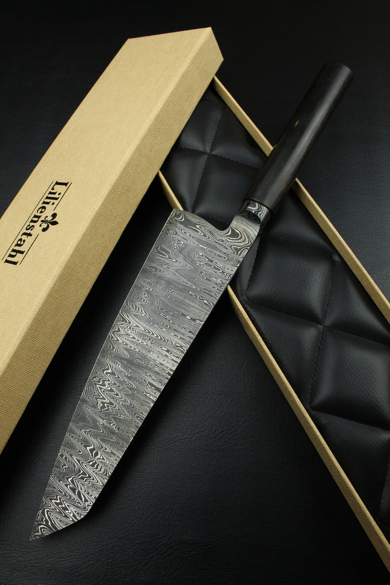 Gyuto 235 Black Ebony dark damascus